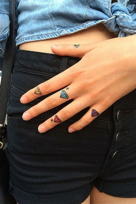 Dope tattoos for girls designs ideas and meaning tattoos. Diamond Tiny Temporary Tattoos. 35+ | Products | Tatuajes ...