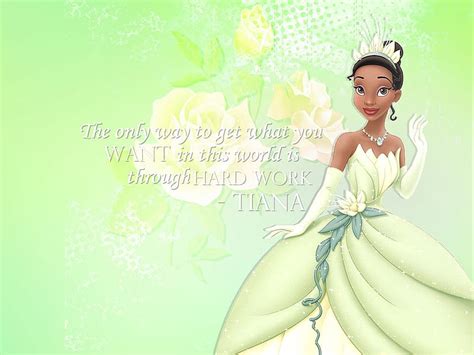 Tiana Card Girl Disney Princess The Princess Abd The Frog Quote Fantasy Hd Wallpaper