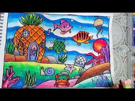 Ve tranh to mau drawing coloring 1121745 views. Cara Menggambar Pemandangan Alam Pantai Dengan Krayon Oil ...