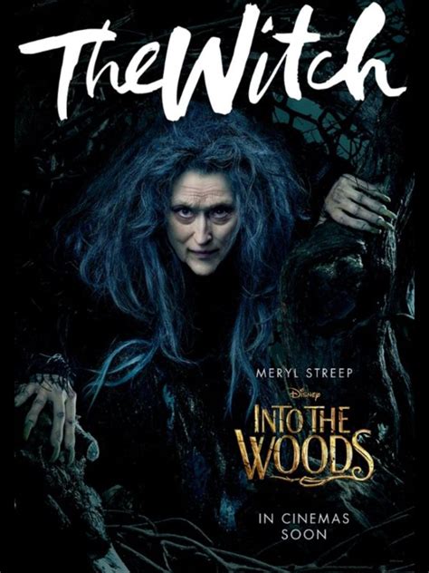 into the woods meryl streep as the witch into the woods movie meryl streep motion poster
