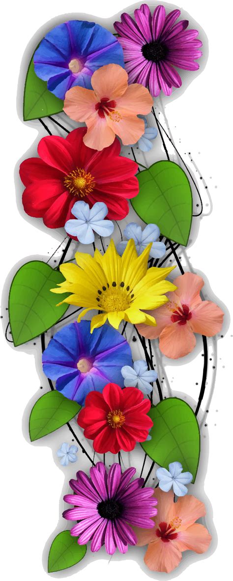 Library Of Flower Collage Png Library Download Png Files