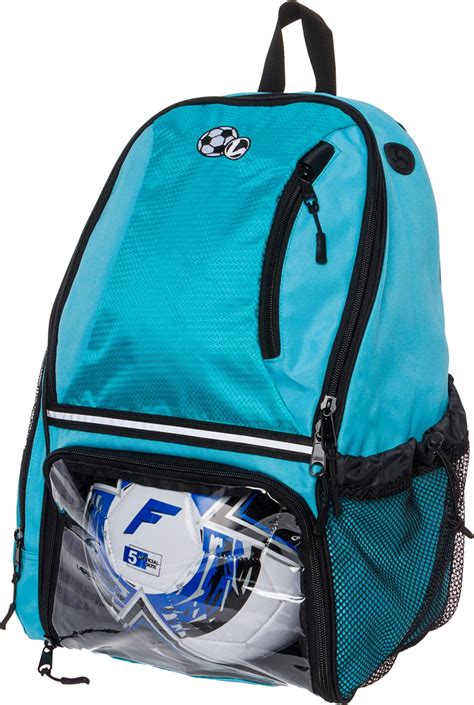 Lish Lish Soccer Backpack Large School Sports Gym Bag W Ball