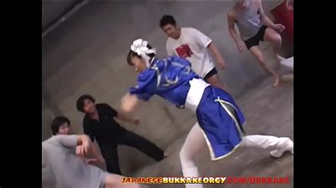 Chun Li Cosplay Japanese Babe Groped In Huge Bukkake Gangbang Inthecrack