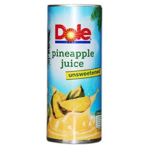 Dole 100 Pineapple Juice Unsweetened 240ml Shopee Philippines