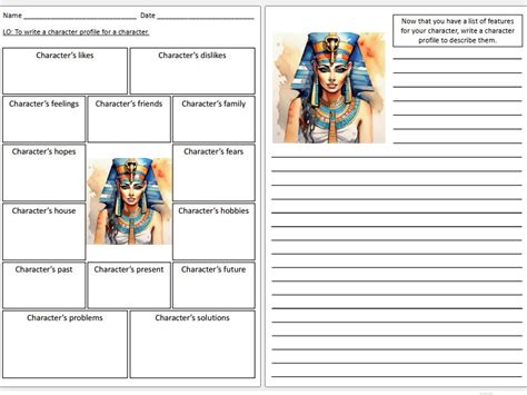 Cleopatra Pdf Story Book Writing A4 Pdf Describe The Character