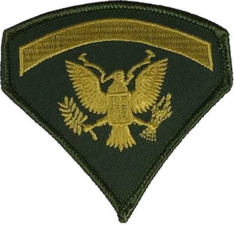 Us Army Specialist E 5 Spec 5 Rank Tab Patch Color
