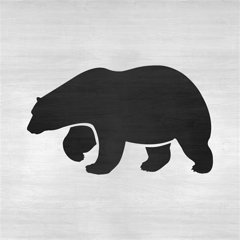 Polar Bear Stencil Reusable Diy Craft Stencils Of A Polar Etsy