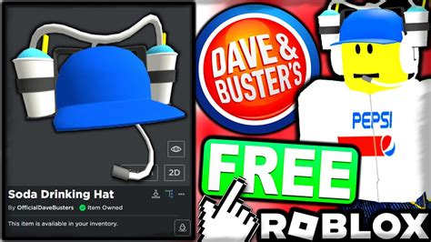 Epic Free Accessory How To Get Soda Drinking Hat Roblox Dave