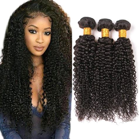 9a Brazilian Curly 3 Bundles Virgin Human Hair Weave 10 12 14 Inch