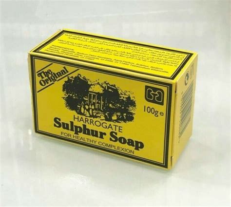 Harrogate Sulphur Soap 100g Original Acne Treatment All Skin Bars صابون