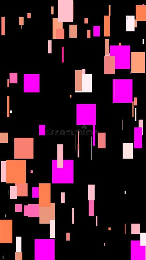 Abstract Pink Squares Illustration Background Stock Illustration