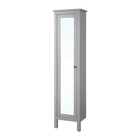 Hemnes High Cabinet With Mirror Door Gray 19 14x12 14x78 34