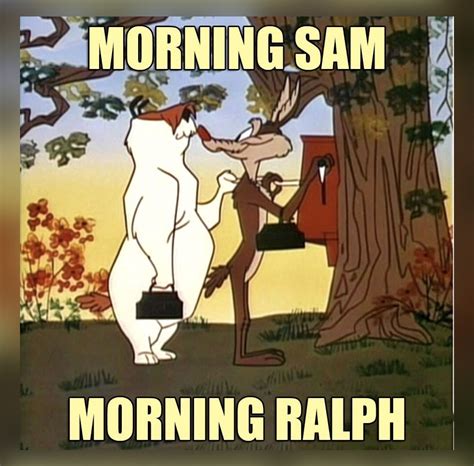 70s Cartoons Morning Sam Morning Ralph Wiley Coyote Sheep Dog Looney