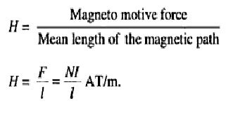 Magnetic Field Intensity - Unit and Formula ~ Electricalnotes4u