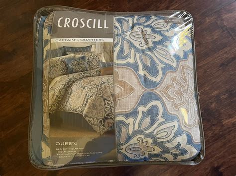 New Croscill Captains Quarters Coastal Queen Comforter Bed Skirt 2