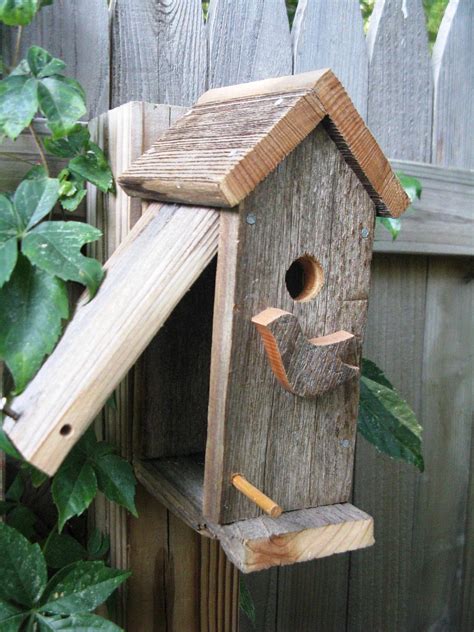 The Chickadee Birdhouse Wren House Natural And Rustic All