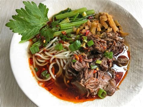 Sichuan Red Braised Beef Noodle Soup Hong Shao Niu Rou Mian Using The