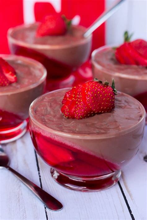 Chocolate Pudding And Strawberry Jello Parfaits Big Bears Wife