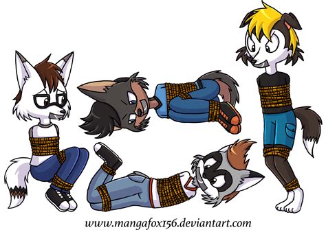 CM Tied Up Male Anthros By MangaFox156 On DeviantArt