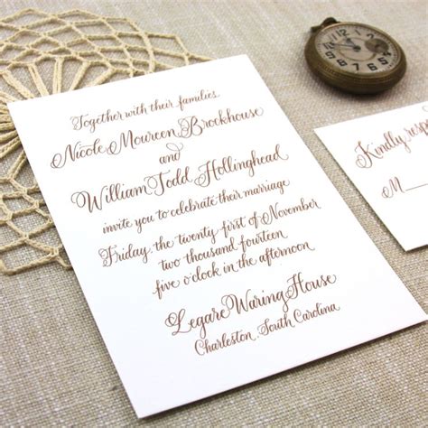 large calligraphy names wedding invitation - Google Search | Staples