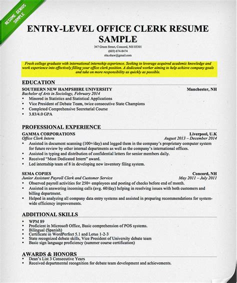 How To Write A Career Objective On A Resume Resume Genius