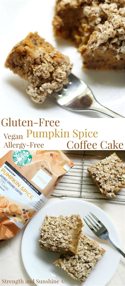 You would never believe that this beautiful cake was made in a single hour, would you? Gluten-Free Pumpkin Spice Coffee Cake (Vegan, Allergy-Free)