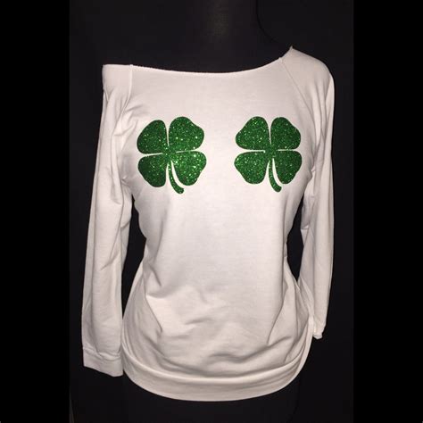 St Patrick S Day Shirt Two Shamrocks St Patrick S