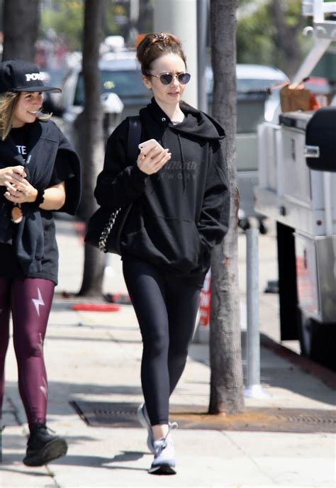 Lily Collins Leaves A Gym In Los Angeles 06062019 Hawtcelebs