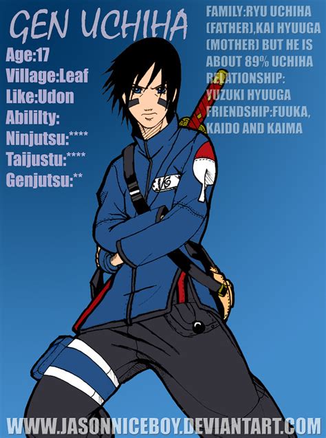 Naruto Gen Uchiha Profile By Jasonniceboy On Deviantart