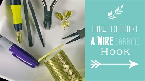 Hi, is there any easy or simple way to make wires? How to Make a Wire Earring Hook - Craft Minute