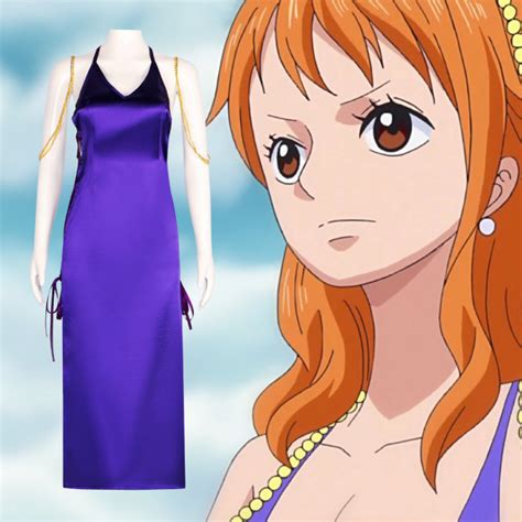 One Piece Nami Costume Purple Dress Nami Cosplay Costume Party World