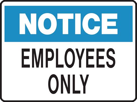 Employees Only Printable Sign Keep Customers Out Of Dangerous Areas And