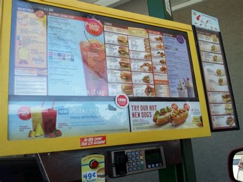 Menu At Sonic Drive In Fast Food Bullhead City