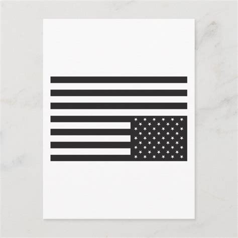 Upside Down American Flag In Black Postcard Uk