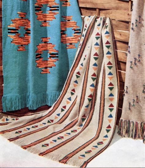Tepee Afghan Vintage Indian Crochet Blanket Pattern Etsy