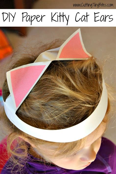 There isn't much to do if a cat has a cold nose and ears. DIY Paper Kitty Cat Ears | Cutting Tiny Bites
