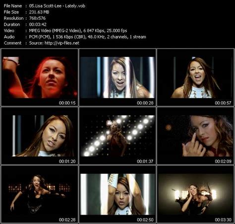 Lisa Scott Lee Lately Download Music Video Clip From Vob Collection
