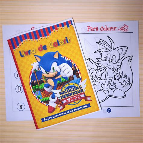 Sonic Para Desenhar E Pintar