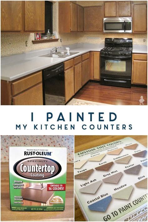 Who installs pink countertops on purpose?? I Painted My Kitchen Countertops | Painting kitchen ...