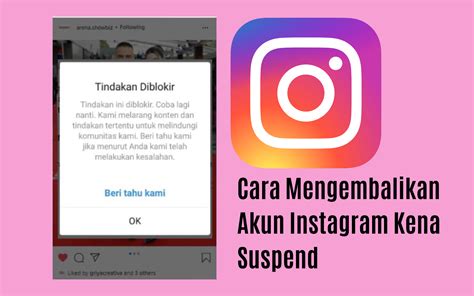 Cara Mengembalikan Akun Instagram Kena Suspend Hosteko Blog