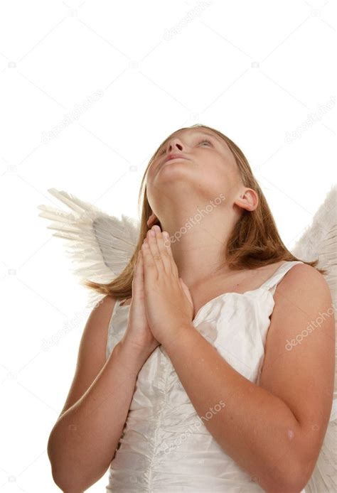 Young Angel Girl Praying — Stock Photo © Clearviewstock 2177753