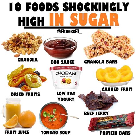 10 foods surprisingly high in sugar habitos saludables