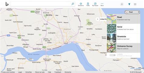 Os Maps On Bing Internet Geography