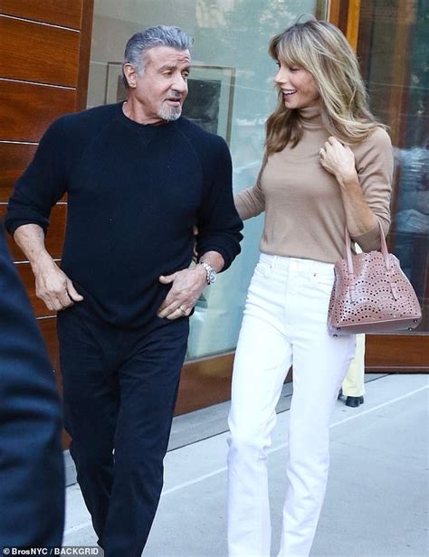 Sylvester Stallone And Wife Jennifer Flavin Seen Arm In Arm In Nyc