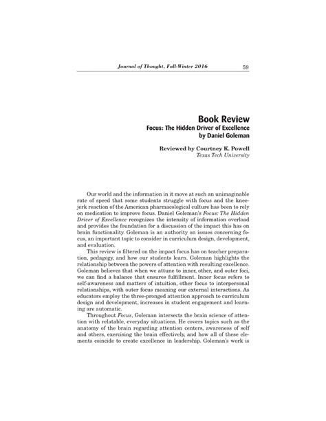 17 115 просмотров 17 тыс. (PDF) Book Review Focus: The Hidden Driver of Excellence