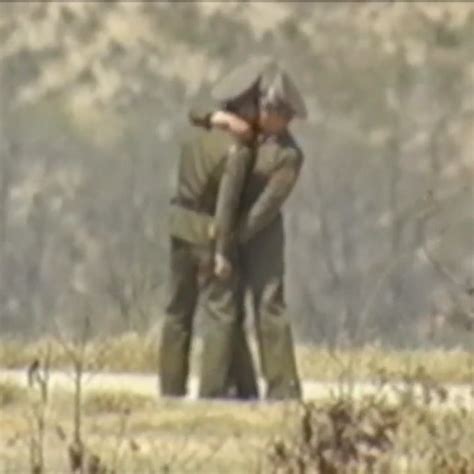 Photos Cctv Footage Of North Korean Soldiers Sharing Gay Kiss Sparks