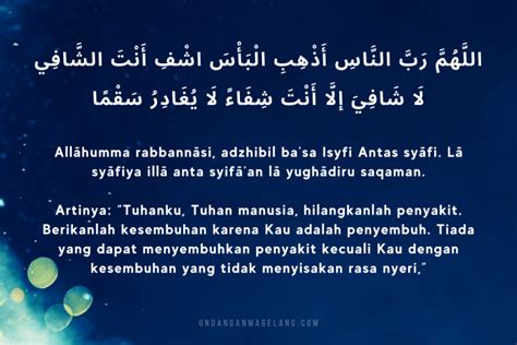 Doa Untuk Teman Yang Sakit - Doa Orang Sakit Islami Gambar Islami