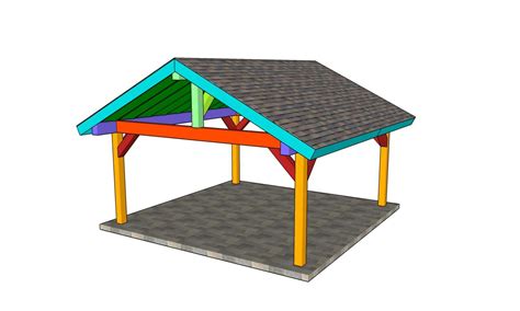 18x18 Pavilion Plans Myoutdoorplans Free Woodworking Plans And
