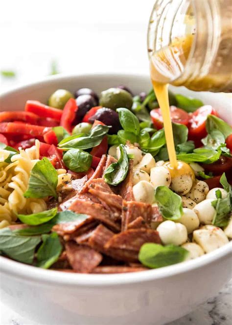 Italian Pasta Salad With Homemade Italian Dressing