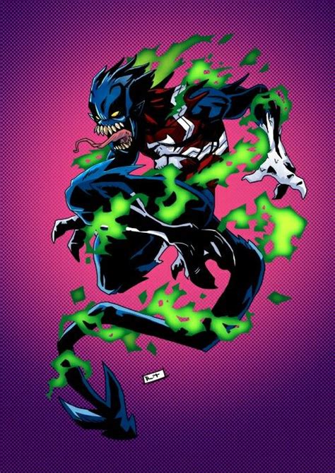Nightcrawler And Symbiote Chibi Marvel Marvel Comics Symbiote Bamf